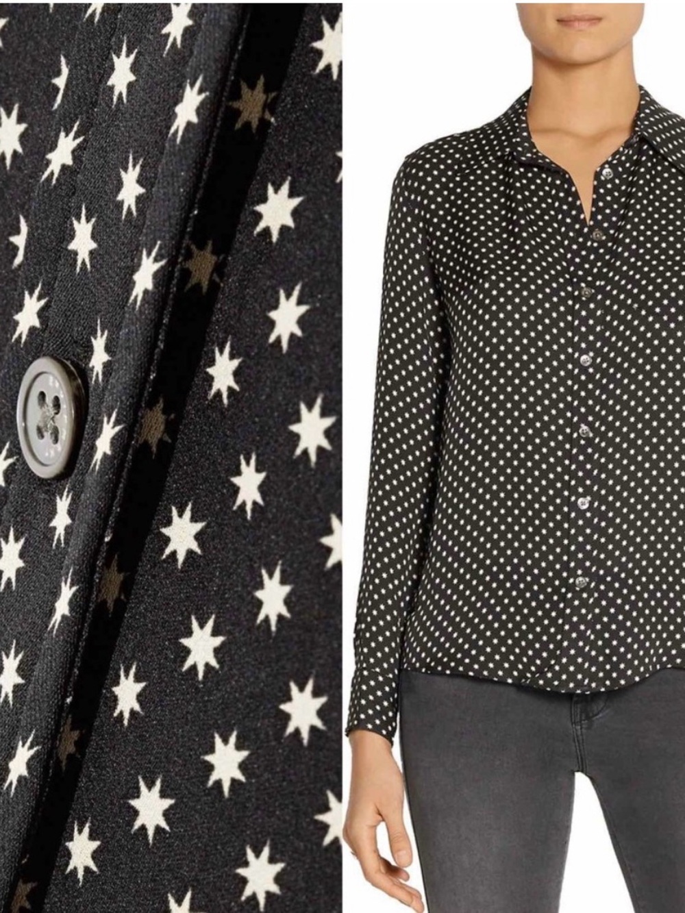 Equipment | Silk Star Print Button-Up